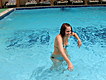 Maria swimming at Emilio
