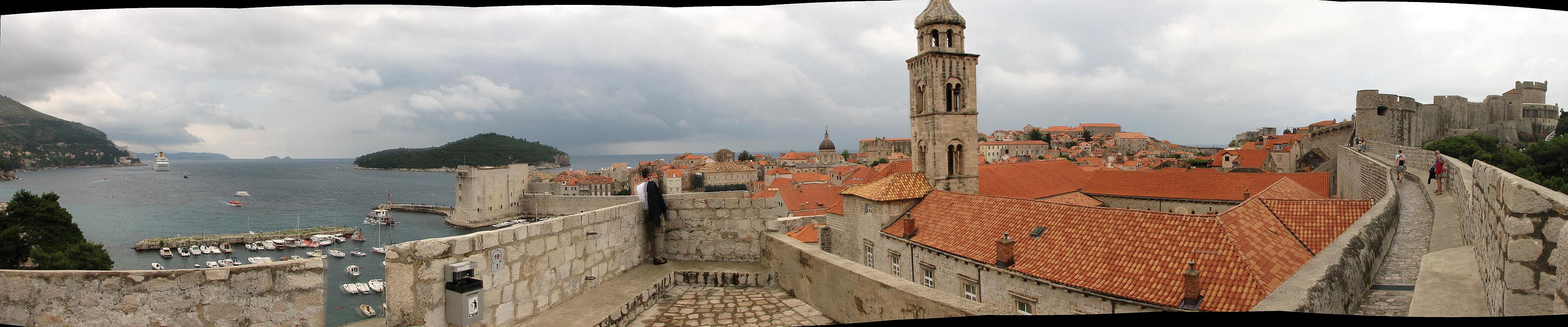 Dubrovnik vanha kaupunki panoraama