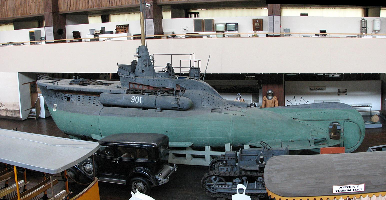 Sukellusvene Zagrebin tekniikan museossa